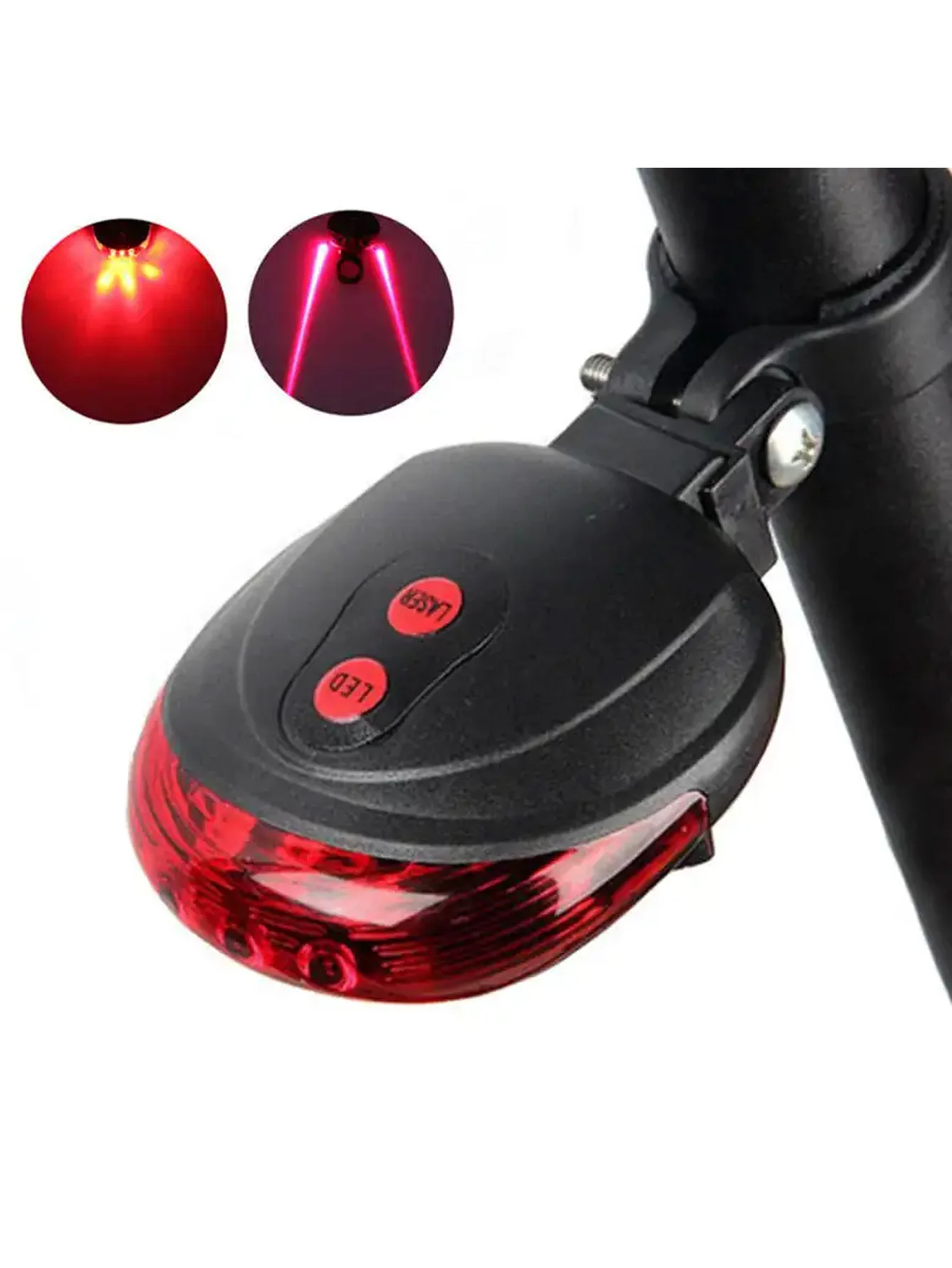 5 LED Bike Tail Light, Waterproof Laser Warning Taillight, Outdoor Safety Lamp for Night Cycling
5 LED Bike Tail Light, Waterproof Laser Warning Taillight, Outdoor Safety Lamp for Night Cycling