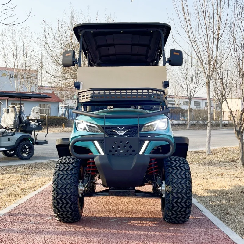 ODM 5000W High Power Electric Lifted Golf Cart Independent Suspension Disc Brake 72V Lithium Battery 2 4 6 8 Seater Golf Cart
ODM 5000W High Power Electric Lifted Golf Cart Independent Suspension Disc Brake 72V Lithium Battery 2 4 6 8 Seater Golf Cart