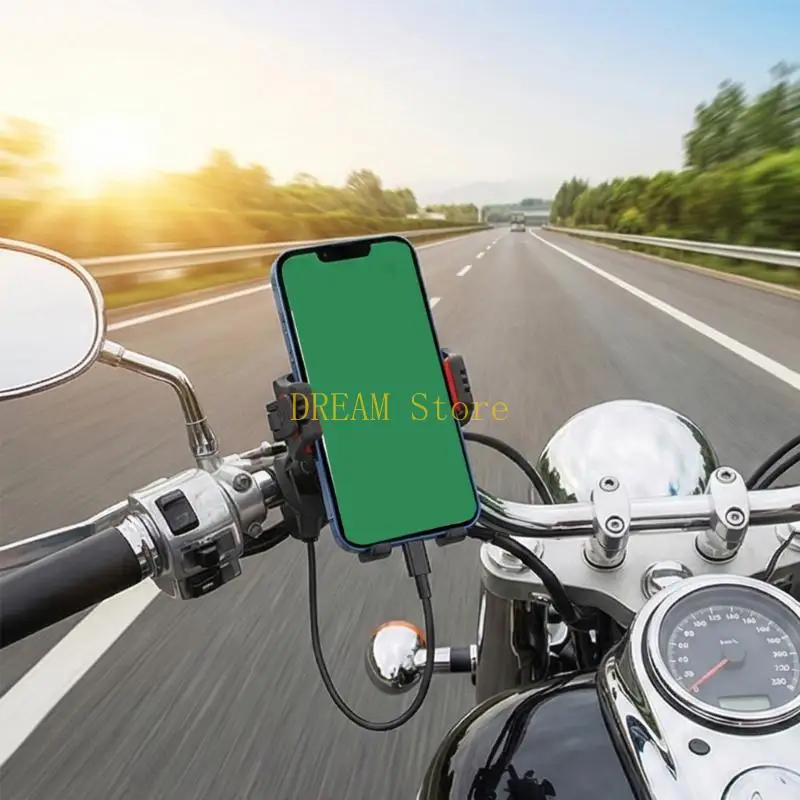 Motorcycle Phone Holder 15W Wireless & USB C 33W Charging Holder Motorbike Handlebar/Rearview Mirror Mounted Phone best sale
Motorcycle Phone Holder 15W Wireless & USB C 33W Charging Holder Motorbike Handlebar/Rearview Mirror Mounted Phone best sale