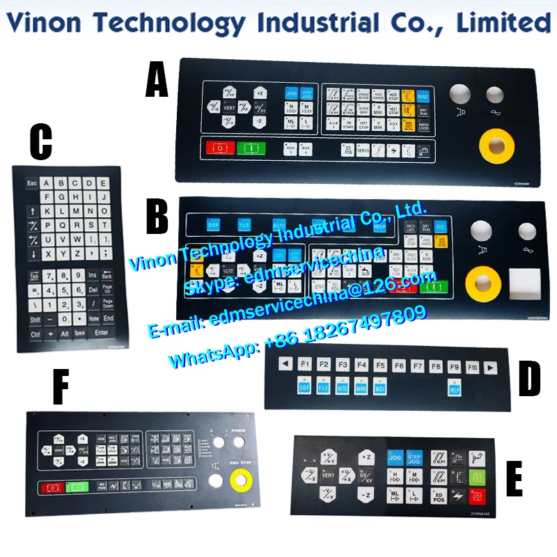 Chmer low speed wire cut machine use Keyboard Panel, Operation Control Panel Button Film, edm Remote control box button membrane
Chmer low speed wire cut machine use Keyboard Panel, Operation Control Panel Button Film, edm Remote control box button membrane