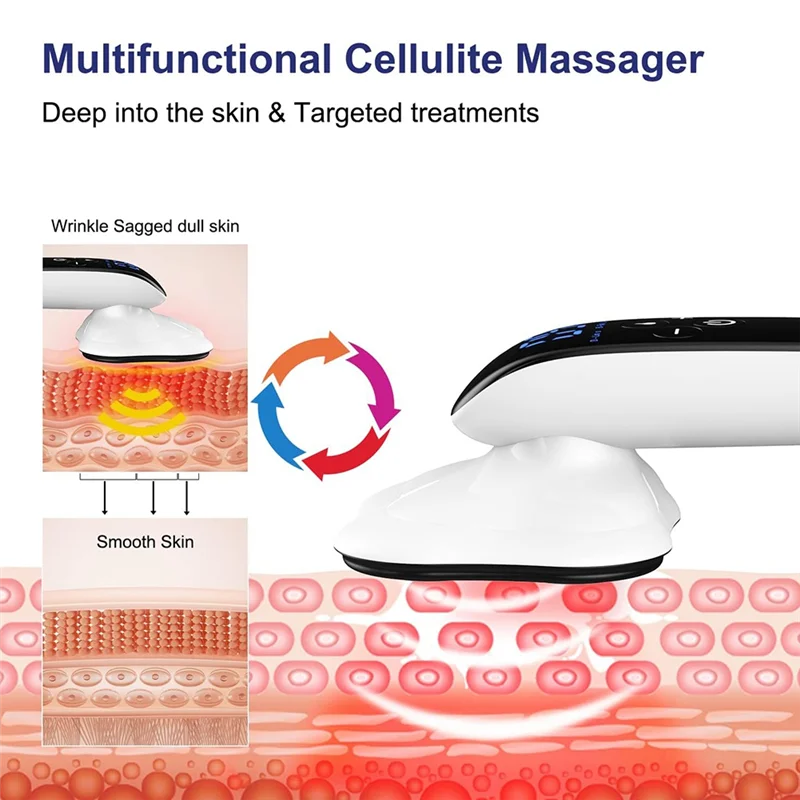 Advanced 4 Heads Pro Max Version Cellulite Massager, Cordless Body Shaper For Arms, Legs, Back.
Advanced 4 Heads Pro Max Version Cellulite Massager, Cordless Body Shaper For Arms, Legs, Back.