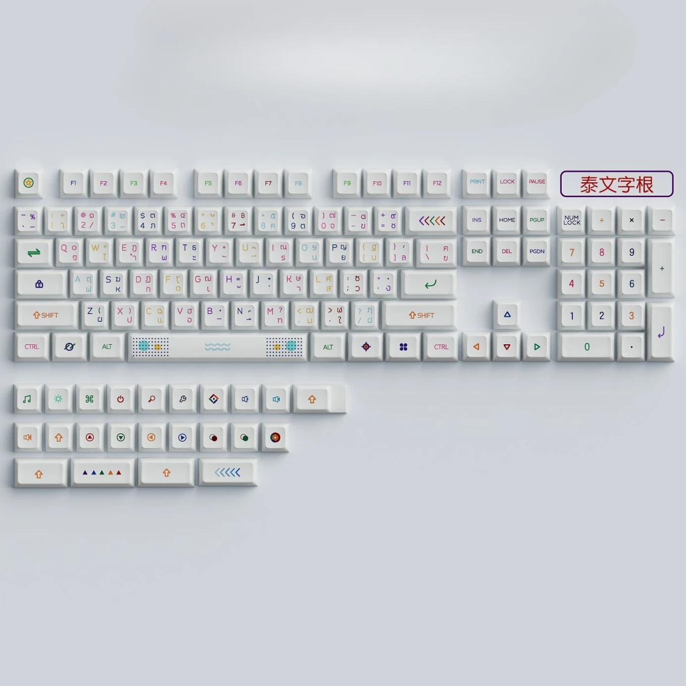 127 key neon keycaps XDA high gaming mechanical keyboard keycaps Russian Korean phonetic text
127 key neon keycaps XDA high gaming mechanical keyboard keycaps Russian Korean phonetic text