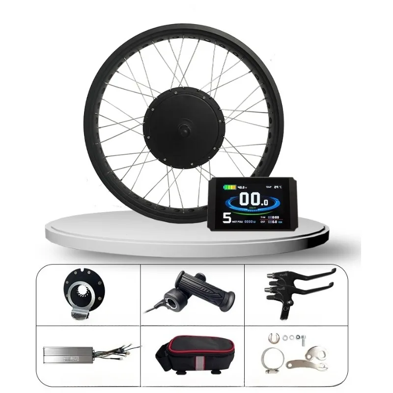 Комплект для переоборудования электрического велосипеда 4,0, 72 В, 3000 Вт, высокая мощность, задняя кассета с приводом, 190 мм, ось для снежного велосипеда, горного велосипеда с толстым песком
Комплект для переоборудования электрического велосипеда 4,0, 72 В, 3000 Вт, высокая мощность, задняя кассета с приводом, 190 мм, ось для снежного велосипеда, горного велосипеда с толстым песком