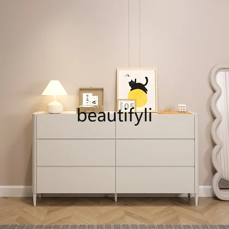 Bedroom Chest of Drawers Cream Style Bedside Five-Drawer Simple Storage Cabinet Organizer
Bedroom Chest of Drawers Cream Style Bedside Five-Drawer Simple Storage Cabinet Organizer