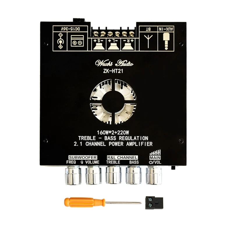 ZK-HT21 Bluetooth Плата усилителя мощности 2,1 каналов 2X160w + 220W сабвуфер TDA7498E, модуль цифрового усилителя с фонарем
ZK-HT21 Bluetooth Плата усилителя мощности 2,1 каналов 2X160w + 220W сабвуфер TDA7498E, модуль цифрового усилителя с фонарем