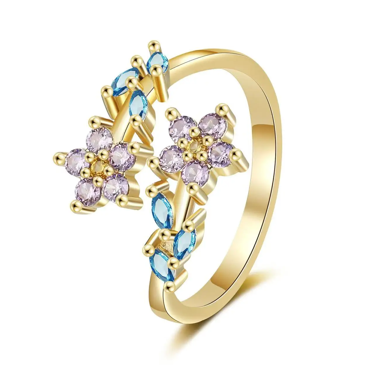 925 Sterling Silver Flower Leaf Rings Women's Fashion Creative Inlaid Zircon Open Finger Ring Jewelry
925 Sterling Silver Flower Leaf Rings Women's Fashion Creative Inlaid Zircon Open Finger Ring Jewelry