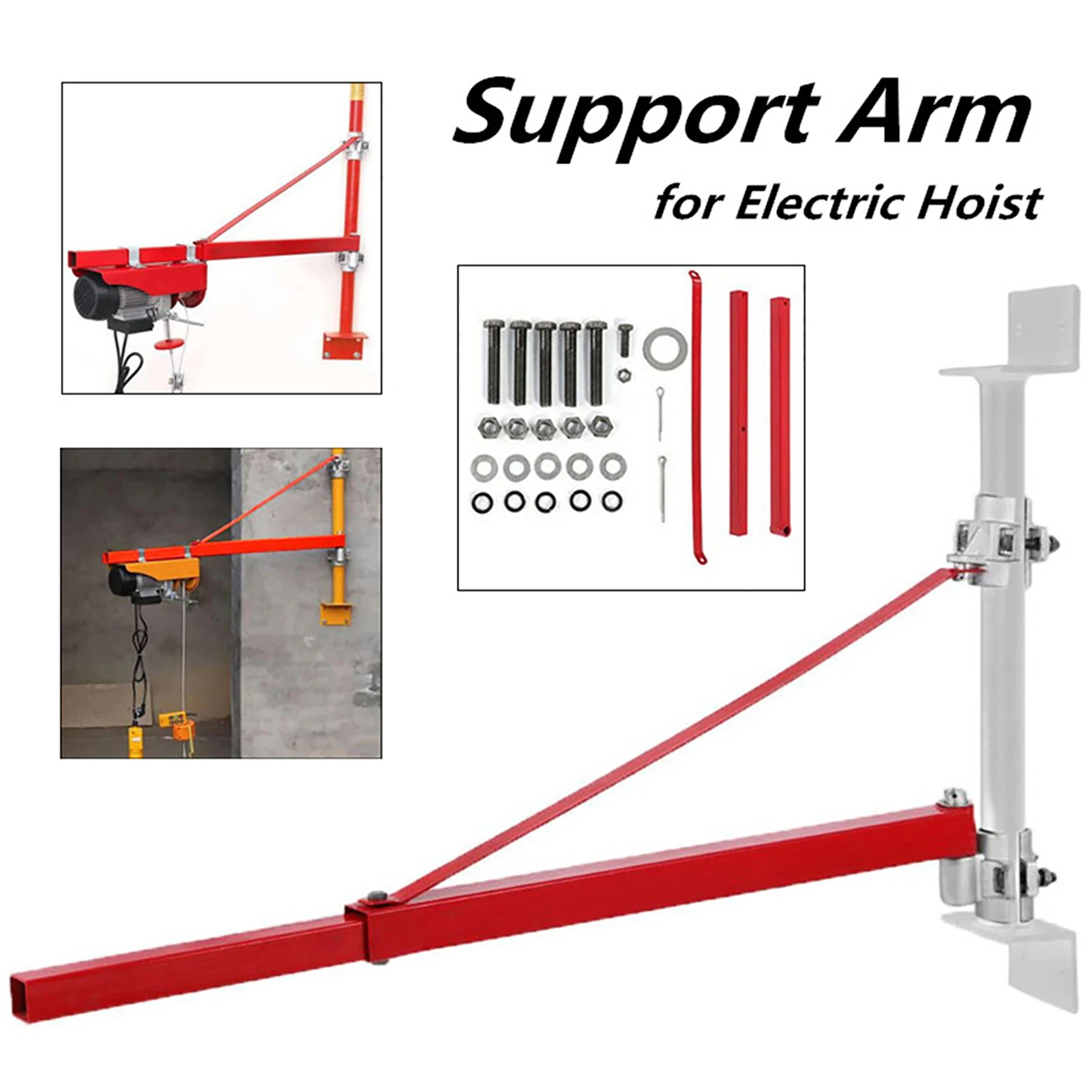 600kg Load Capacity Electric Hoist Support Arm Scaffold Mount Lifting Pole Bracket
600kg Load Capacity Electric Hoist Support Arm Scaffold Mount Lifting Pole Bracket