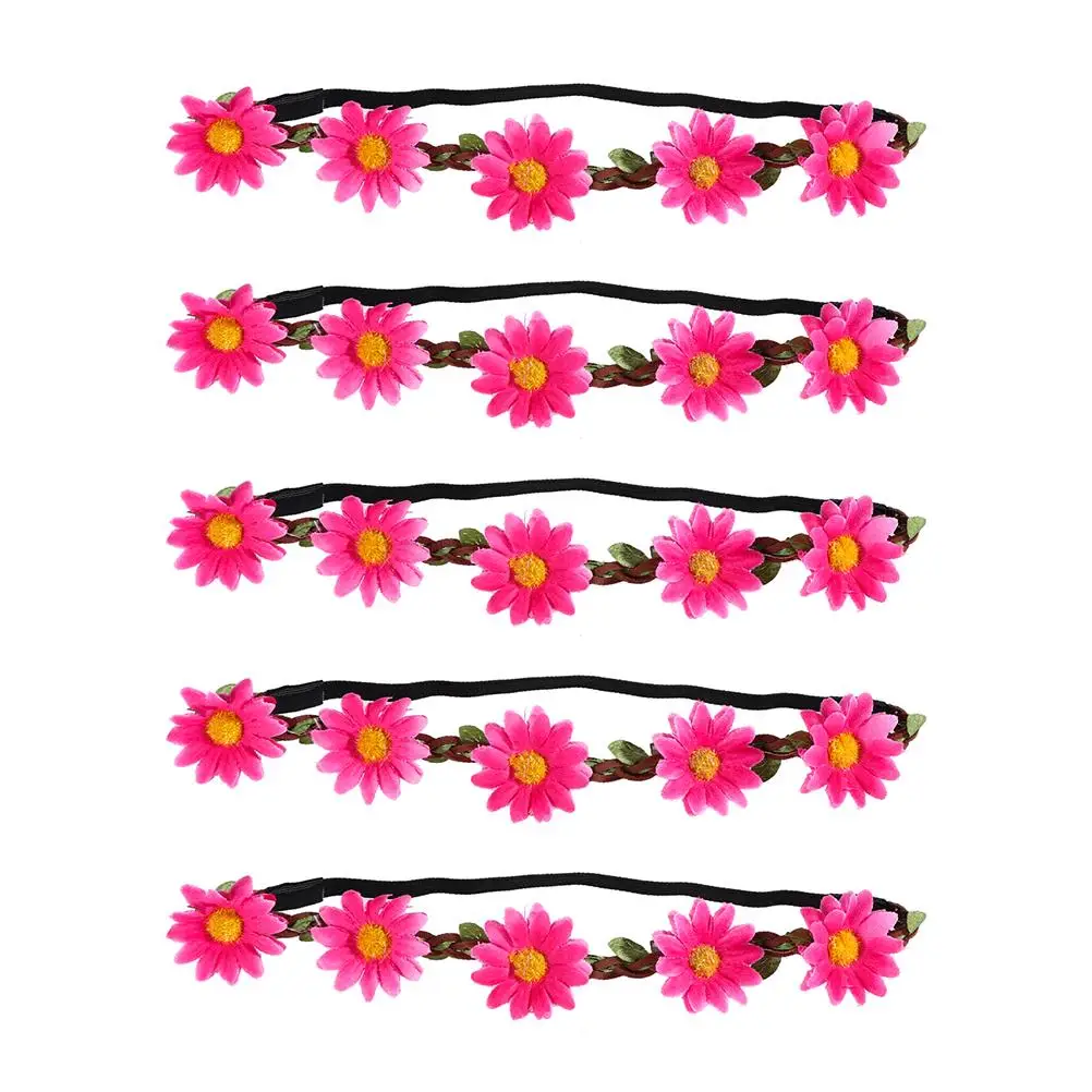 5Pcs Bohemian Headband Sunflower Wreath Hair Accessories Hawaiian Flower Band Party Decorations Tropical Women Hairstyling Tools
5Pcs Bohemian Headband Sunflower Wreath Hair Accessories Hawaiian Flower Band Party Decorations Tropical Women Hairstyling Tools