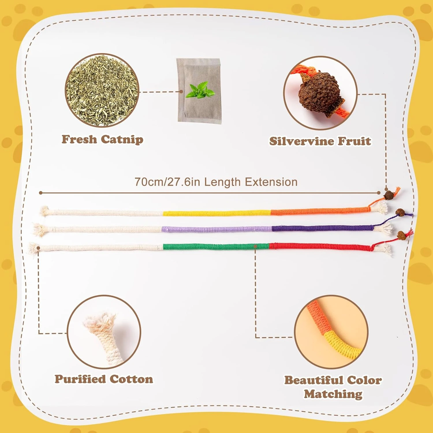 Premium Engaging Cat Toys: High-Quality, Natural Catnip and Silvervine Toys for Active and Health-Conscious Pets - Stimulating P
Premium Engaging Cat Toys: High-Quality, Natural Catnip and Silvervine Toys for Active and Health-Conscious Pets - Stimulating P