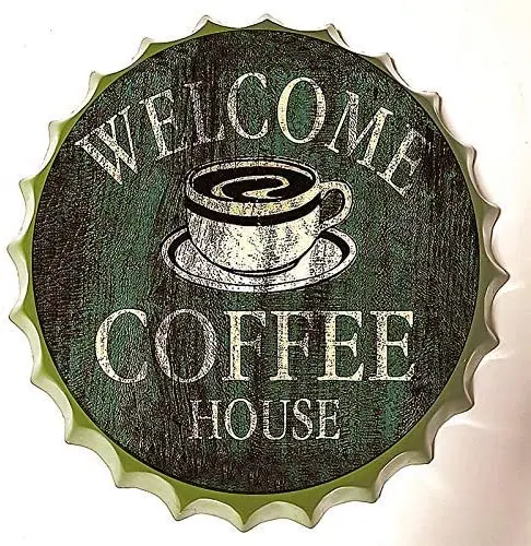 Modern Vintage Metal Tin Signs Bottle Cap Welcome Coffee House ! Wall Plaque Poster Cafe Bar Pub Beer Club Wall
Modern Vintage Metal Tin Signs Bottle Cap Welcome Coffee House ! Wall Plaque Poster Cafe Bar Pub Beer Club Wall