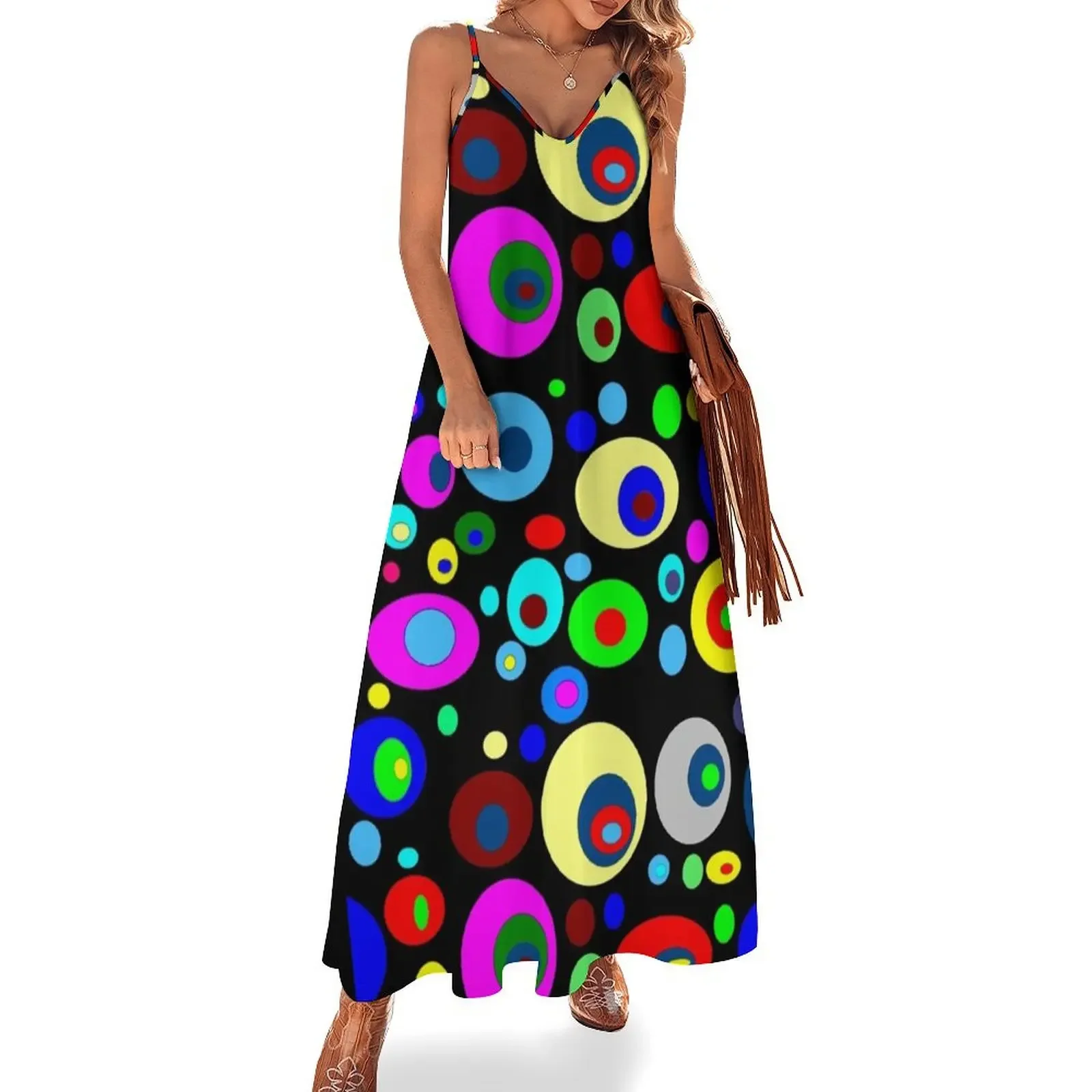 Retro Colored Circles Sleeveless Dress dress dresses evening dresses ladies womans clothing
Retro Colored Circles Sleeveless Dress dress dresses evening dresses ladies womans clothing