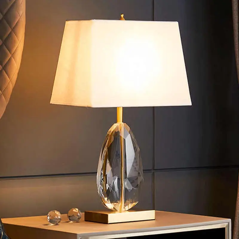 Nordic Led Bedside Table Crystal Lamp Home Decor Desk Lamp Living Room Bedroom Stand Light Fixtures Modern Fabric Lampshade
Nordic Led Bedside Table Crystal Lamp Home Decor Desk Lamp Living Room Bedroom Stand Light Fixtures Modern Fabric Lampshade