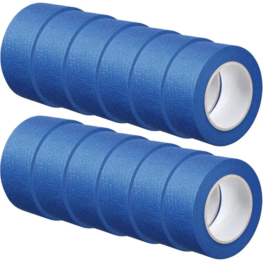 12 рулонов синей малярной ленты, оптовый набор, безопасная бумажная маскирующая лента для покраски стен и декоративных работ, синяя, 2 дюйма x 55 футов
12 рулонов синей малярной ленты, оптовый набор, безопасная бумажная маскирующая лента для покраски стен и декоративных работ, синяя, 2 дюйма x 55 футов