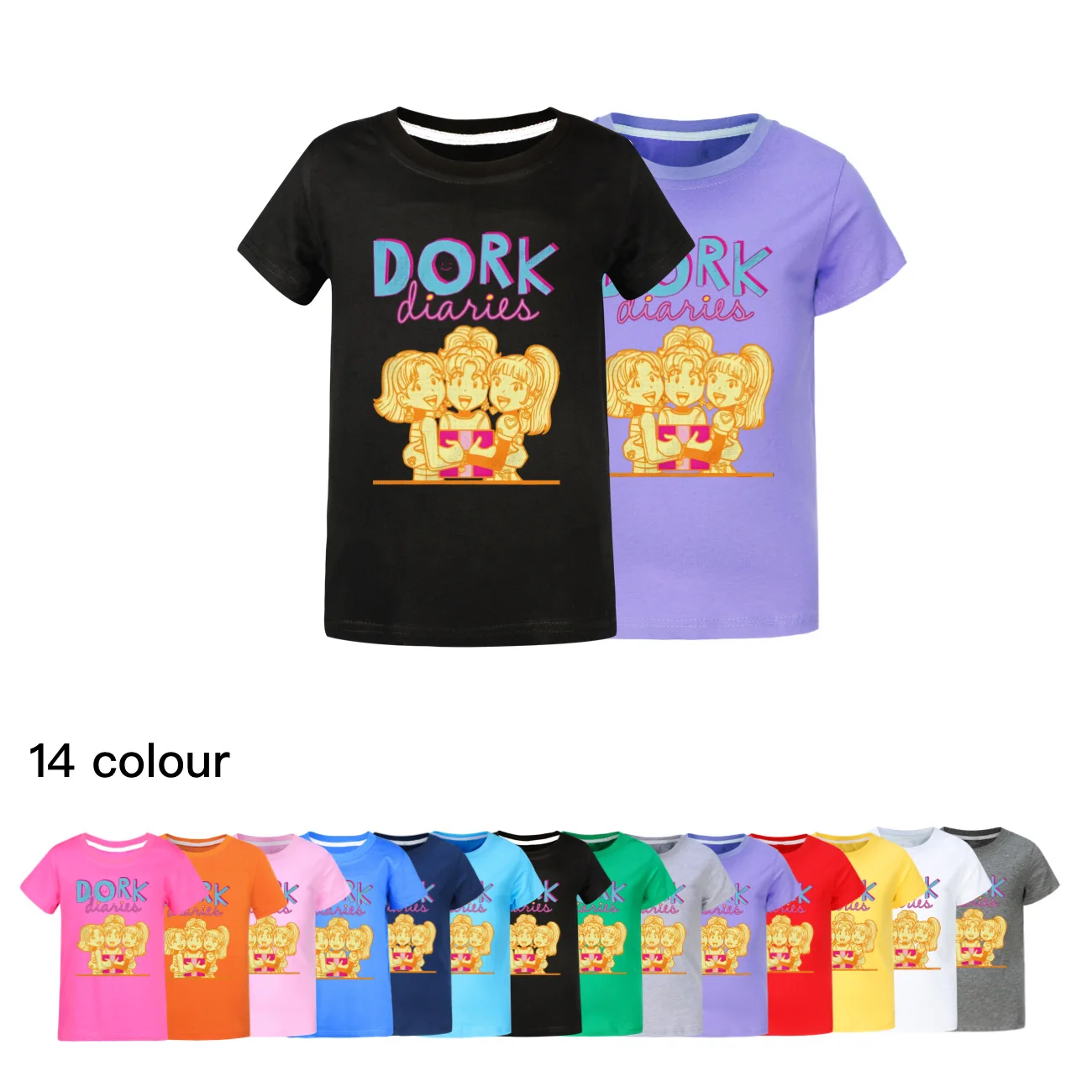Kawaii Dork Diarie T Shirt Kids Funny Short Sleeve Tops Children Clothing Boys Pure Cotton T-shirts Girls Leisure O-neck Clothes
Kawaii Dork Diarie T Shirt Kids Funny Short Sleeve Tops Children Clothing Boys Pure Cotton T-shirts Girls Leisure O-neck Clothes