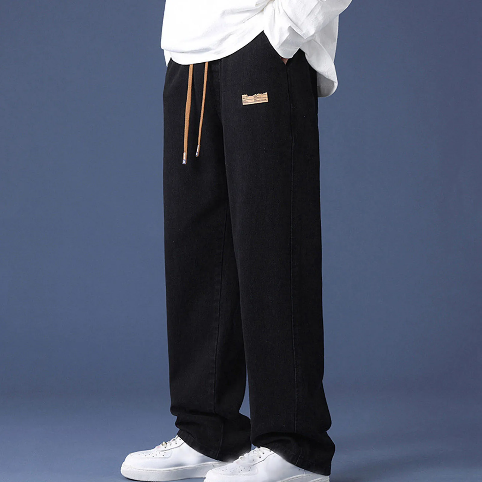 Fashion Men Oversize Casual Pants Spring Summer New Male Drawstring Elastic Waist Solid Loose Sports Wide Leg Straight Trousers
Fashion Men Oversize Casual Pants Spring Summer New Male Drawstring Elastic Waist Solid Loose Sports Wide Leg Straight Trousers