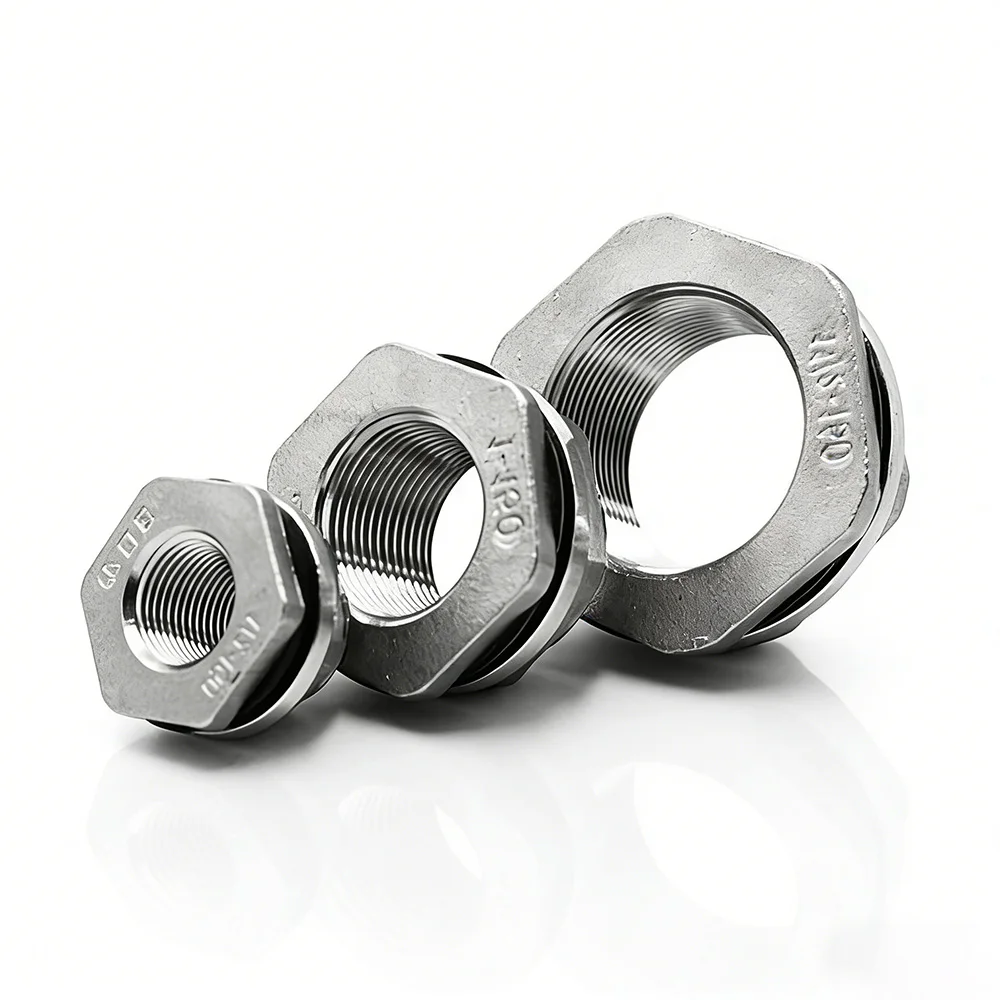 SS304 Bulkhead Fitting 1/4 3/8 1/2 3/4 1 2 inch BSP Female Thread Water Tank Connecto Rain Barrelapter for Rain Barrel
SS304 Bulkhead Fitting 1/4 3/8 1/2 3/4 1 2 inch BSP Female Thread Water Tank Connecto Rain Barrelapter for Rain Barrel