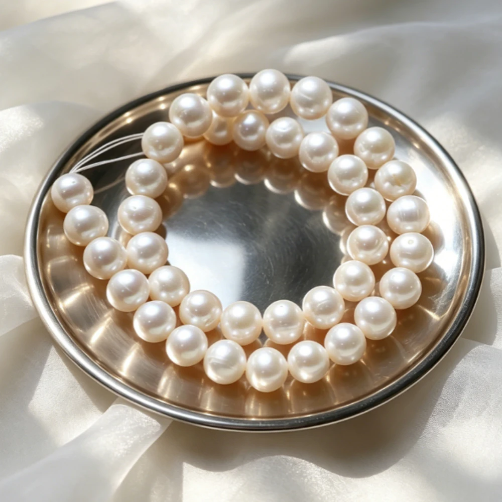 AAAAA 11–12mm Near-round High-quality Natural Freshwater Pearls Loose Beads for Jewelry Making DIY Necklaces Accessories 36CM
AAAAA 11–12mm Near-round High-quality Natural Freshwater Pearls Loose Beads for Jewelry Making DIY Necklaces Accessories 36CM