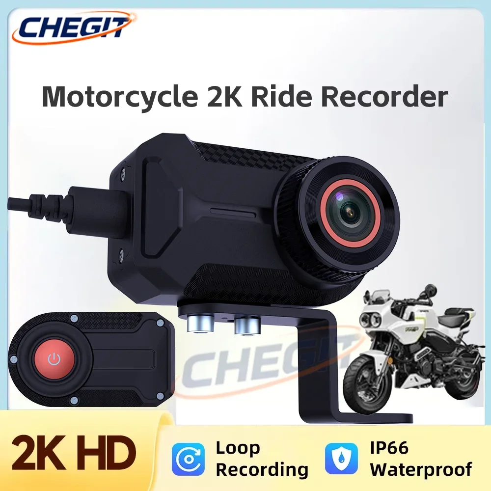 IP66 Dustproof Rainproof Waterproof 2K HD Motorcycle Camera DVR 170° Wide Angle Lens Loop Recording GSensor WiFi Connection
IP66 Dustproof Rainproof Waterproof 2K HD Motorcycle Camera DVR 170° Wide Angle Lens Loop Recording GSensor WiFi Connection