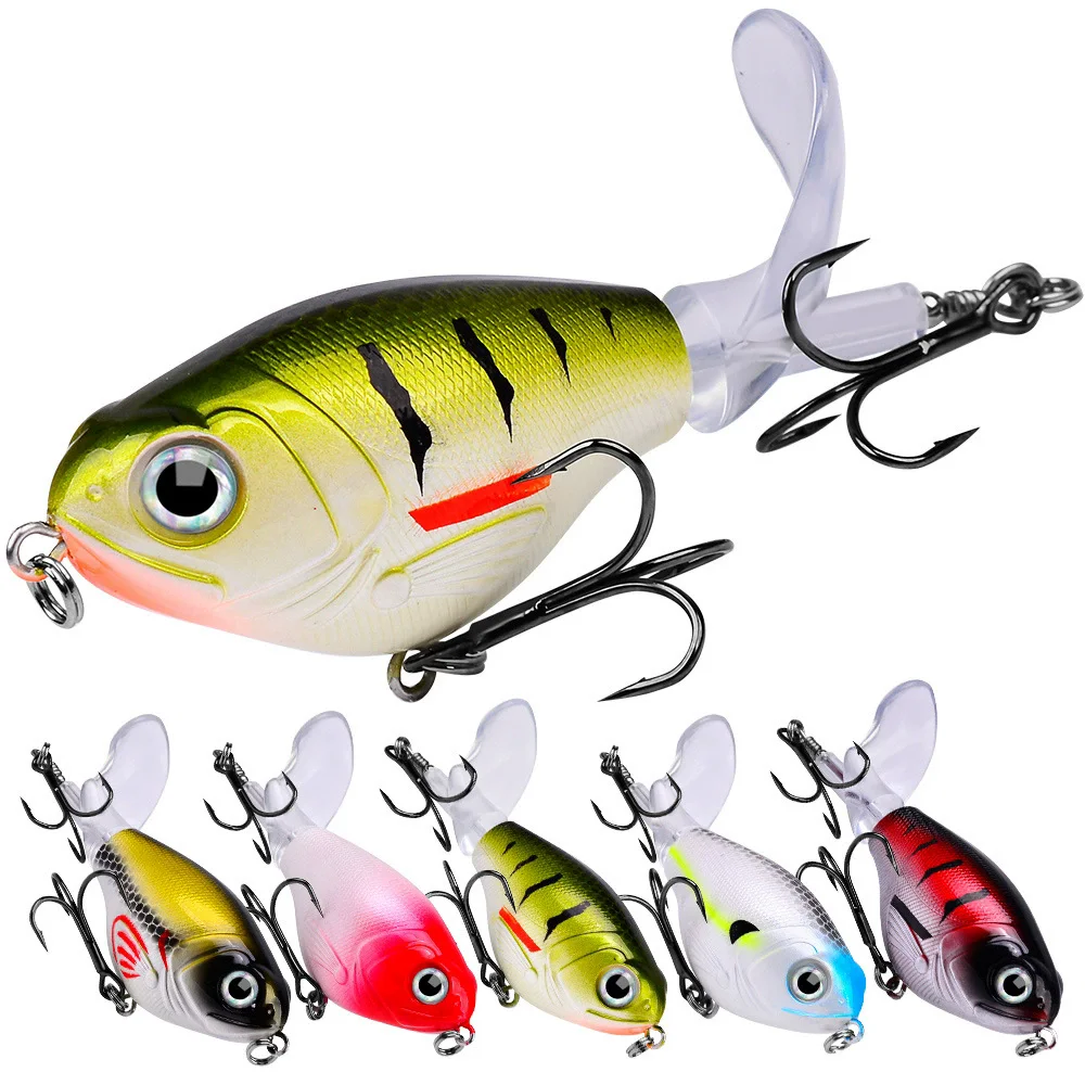 1pcs Fishing Lure 11.5g 16g Hard Artificial Penceil Lure Floating Propeller 5 Color Crankbait Minnow 2#/4# Treble hook Bass dw57
1pcs Fishing Lure 11.5g 16g Hard Artificial Penceil Lure Floating Propeller 5 Color Crankbait Minnow 2#/4# Treble hook Bass dw57