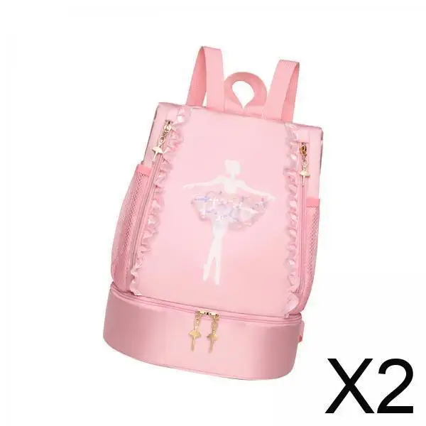 Ballet Dance Handbag for Girls Adjustable Pink Backpack Cute Lace Decor Gymnastics Swimming Travel Bag
Ballet Dance Handbag for Girls Adjustable Pink Backpack Cute Lace Decor Gymnastics Swimming Travel Bag