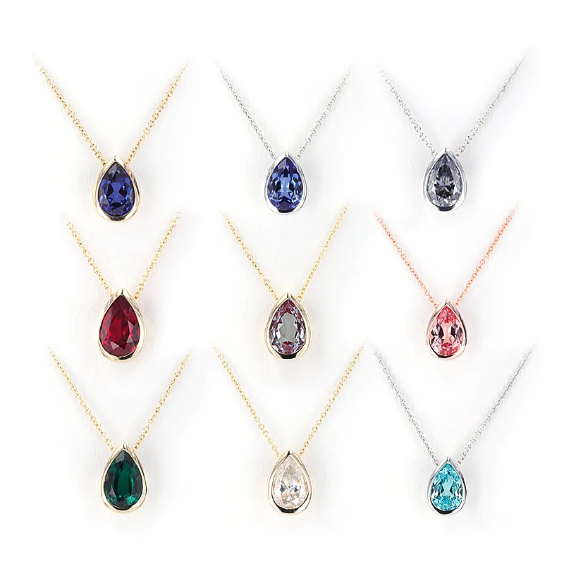 Starsgem Charm Women Necklace 6*9mm Pear Shape Lab Sapphire Ruby Emerald 10k Yellow Gold 40+5cm Long Necklace
Starsgem Charm Women Necklace 6*9mm Pear Shape Lab Sapphire Ruby Emerald 10k Yellow Gold 40+5cm Long Necklace