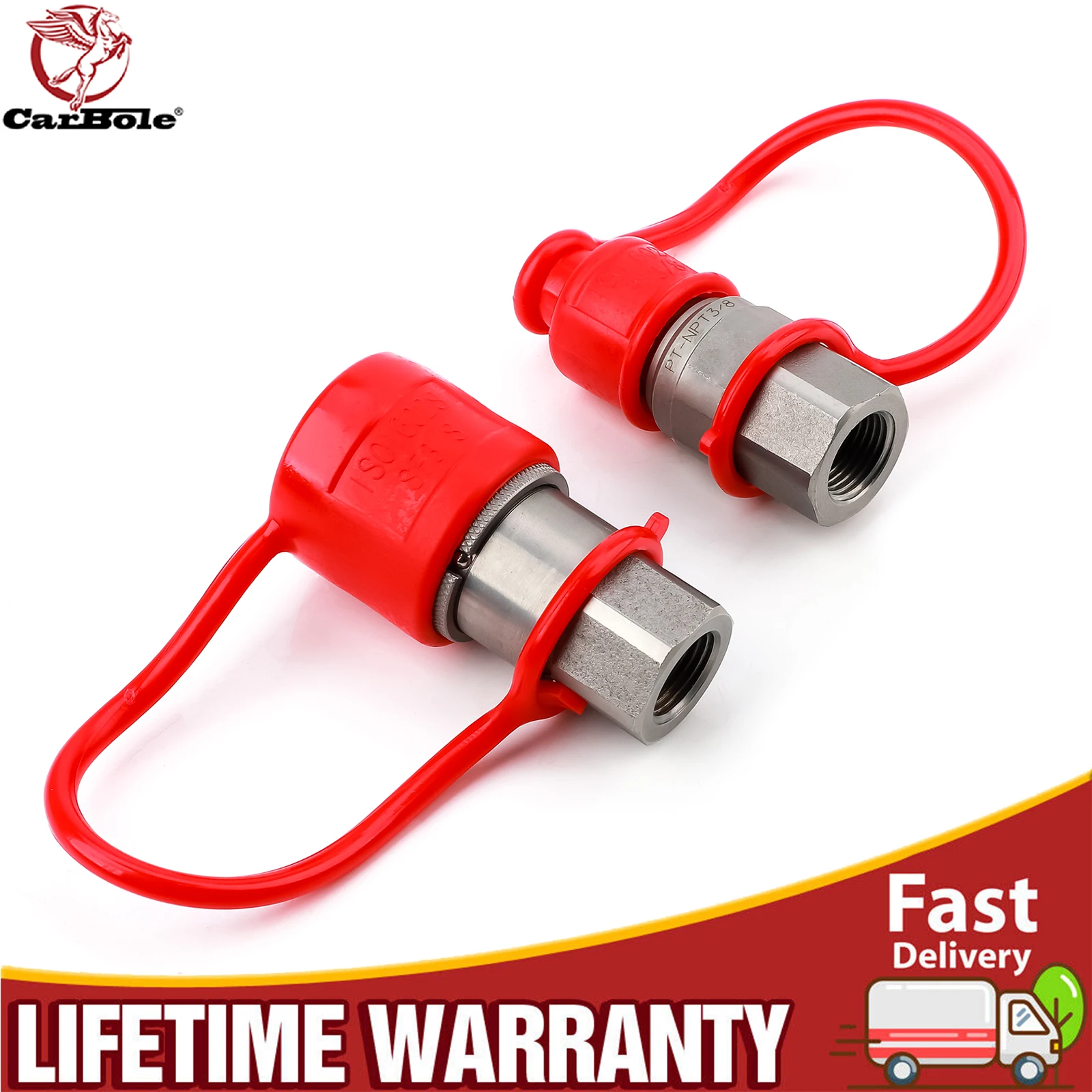 Carbole 1 Set Carbon Steel Hydraulic Quick Connector Durable Hydraulic Quick Coupler 1/2" Ag Tractor Couplers Agriculture
Carbole 1 Set Carbon Steel Hydraulic Quick Connector Durable Hydraulic Quick Coupler 1/2" Ag Tractor Couplers Agriculture