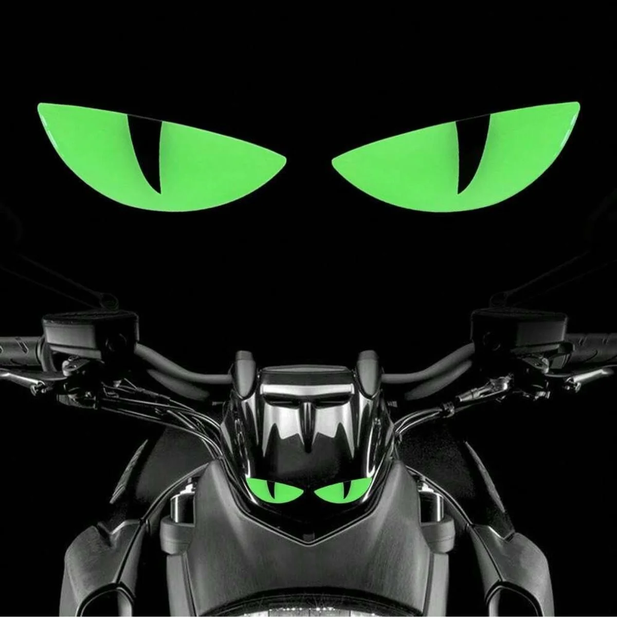2 Reflective Devil's Eye stickers for car and motorcycle use - improves night visibility and safety, durability and fashion
2 Reflective Devil's Eye stickers for car and motorcycle use - improves night visibility and safety, durability and fashion