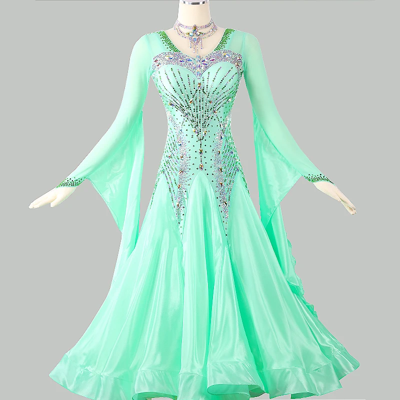 Ballroom Dance Competition Dress Customsized Adult Children Waltz Social Dancing Wear Skirt for Women Ballroom Stage Dresses
Ballroom Dance Competition Dress Customsized Adult Children Waltz Social Dancing Wear Skirt for Women Ballroom Stage Dresses