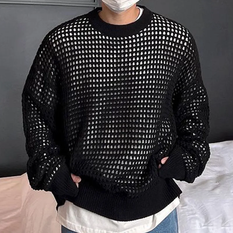 Men's Sweater 2023 Spring And Autumn New Fashion City Mesh Hollowed Out Sweater Casual Large Size Sweater
Men's Sweater 2023 Spring And Autumn New Fashion City Mesh Hollowed Out Sweater Casual Large Size Sweater
