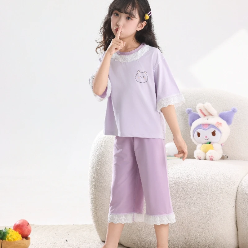 Childrens Seamless Two-Piece Pajamas Set Summer Lightweight Short-Sleeve Cooling Soft Breathable Loungewear for Boys and Girls
Childrens Seamless Two-Piece Pajamas Set Summer Lightweight Short-Sleeve Cooling Soft Breathable Loungewear for Boys and Girls