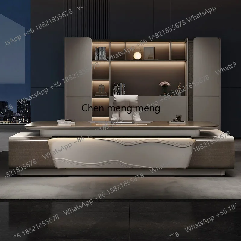 E136 Display Luxury Office Desk Wooden Conference Decoration Aesthetic Office Desk Computer Modern Meuble Bureau Salon Furniture
E136 Display Luxury Office Desk Wooden Conference Decoration Aesthetic Office Desk Computer Modern Meuble Bureau Salon Furniture