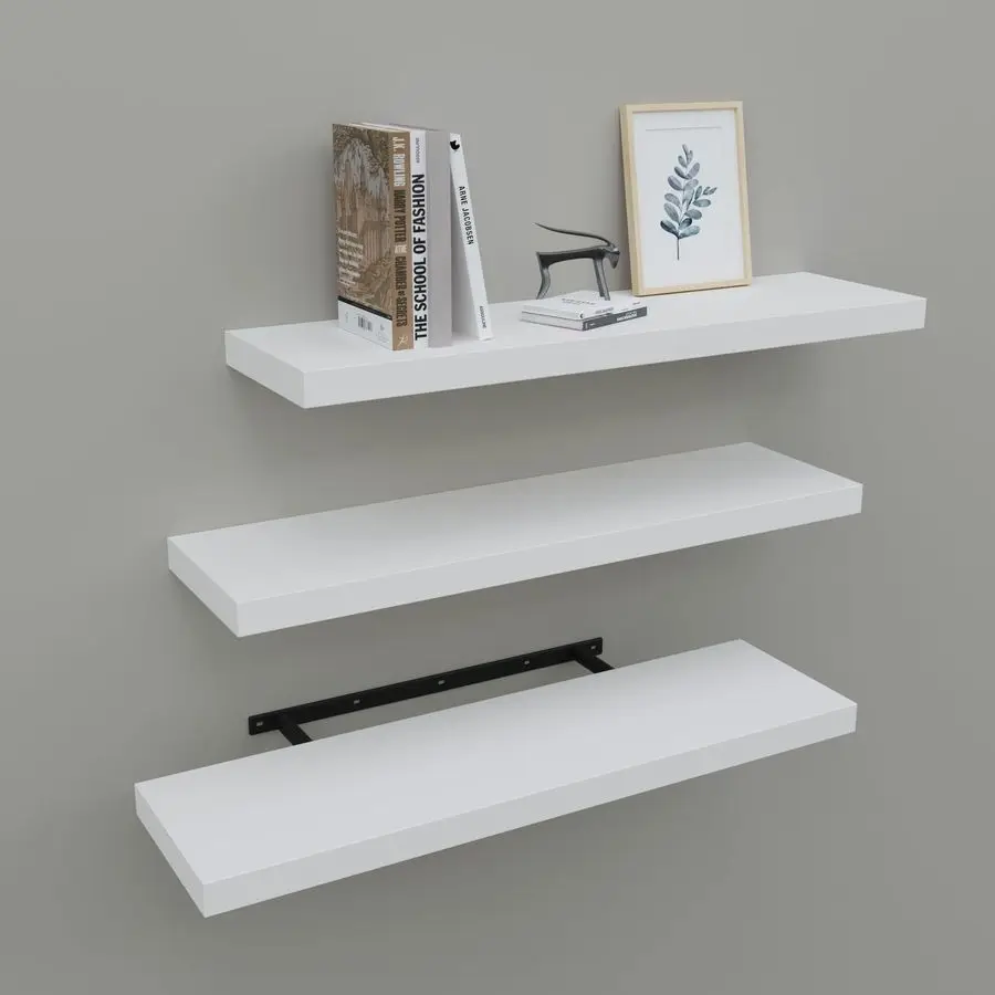 Shelves for Wall Set of 3, 24 White Wall Shelves for Home Decor, Frame Display White Floating Shelf for Living Room, Bedroom, Ba
Shelves for Wall Set of 3, 24 White Wall Shelves for Home Decor, Frame Display White Floating Shelf for Living Room, Bedroom, Ba