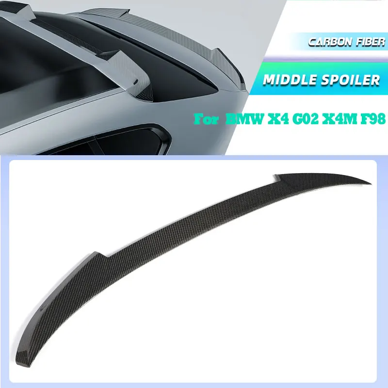 Full Carbon Fiber Car Rear Trunk Middle Spoiler Wings for BMW X4 G02 X4M F98 2023 2024 Rear Spoiler Middle Wing Lip Body Kit
Full Carbon Fiber Car Rear Trunk Middle Spoiler Wings for BMW X4 G02 X4M F98 2023 2024 Rear Spoiler Middle Wing Lip Body Kit