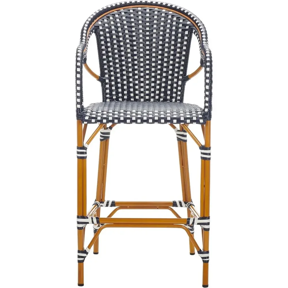 30-inch Navy/White Bistro Bar Stool, Fully Assembled
30-inch Navy/White Bistro Bar Stool, Fully Assembled