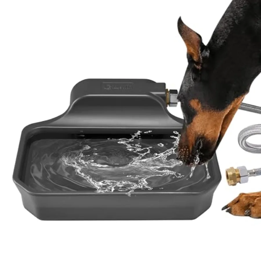 Automatic Dog Water Dispenser 1 Gallon Auto-Fill Dog Water Bowl Dispenser for Indoor/Outdoor Large Water Feeder for Pets and Li
Automatic Dog Water Dispenser 1 Gallon Auto-Fill Dog Water Bowl Dispenser for Indoor/Outdoor Large Water Feeder for Pets and Li