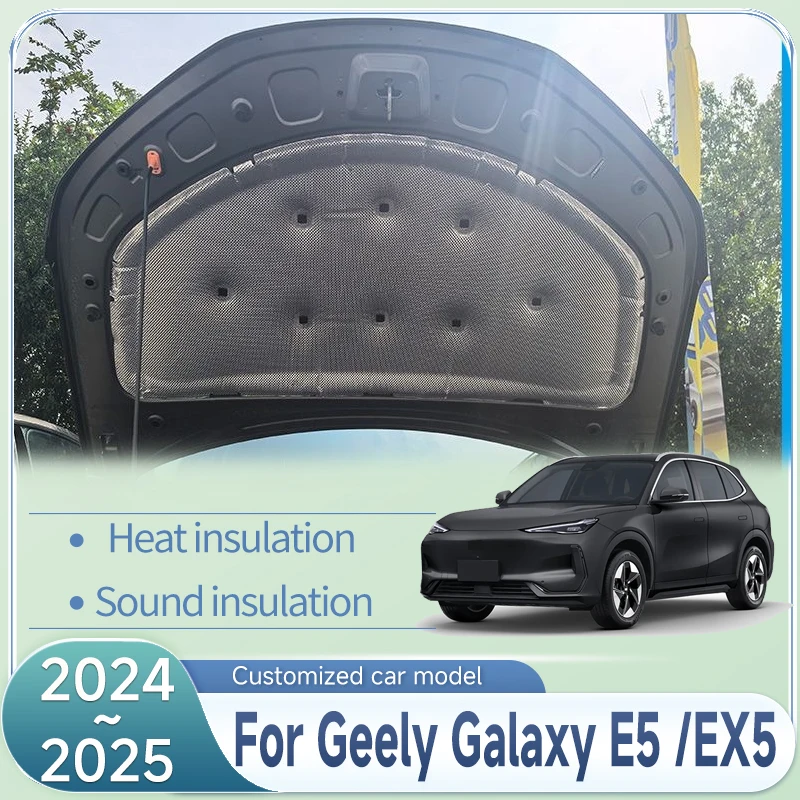 Front Hood Engine Sound Pad for Geely Galaxy E5 /EX5 2024 2025 Heat Insulation Cotton Car Fireproof Mat Interior Auto Accessorie
Front Hood Engine Sound Pad for Geely Galaxy E5 /EX5 2024 2025 Heat Insulation Cotton Car Fireproof Mat Interior Auto Accessorie