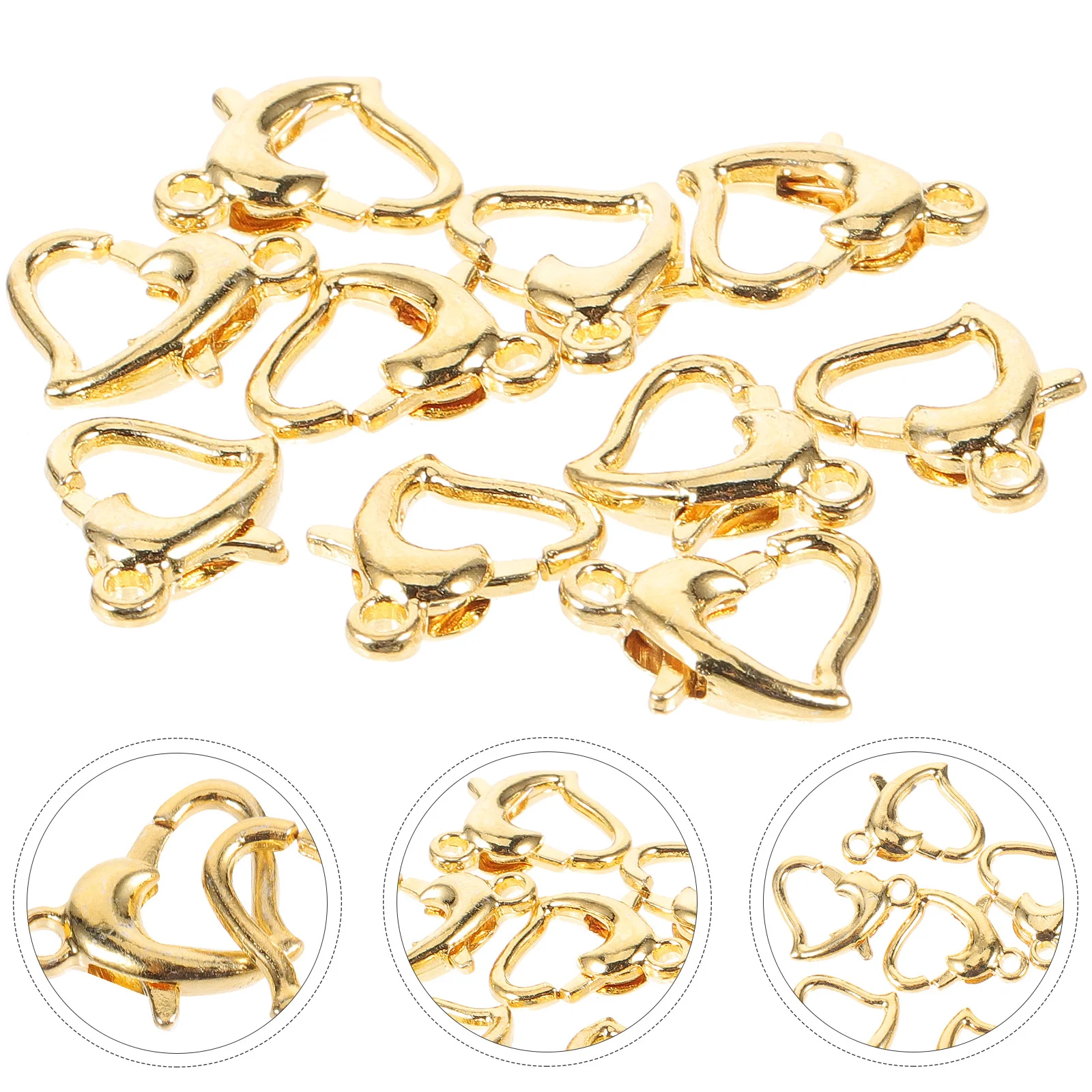 10Pcs Love Lobster Clasp for Jewelry Making DIY Bracelet Necklace Buckle Lightweight Metal Fastener Connectors Craft Accessories
10Pcs Love Lobster Clasp for Jewelry Making DIY Bracelet Necklace Buckle Lightweight Metal Fastener Connectors Craft Accessories