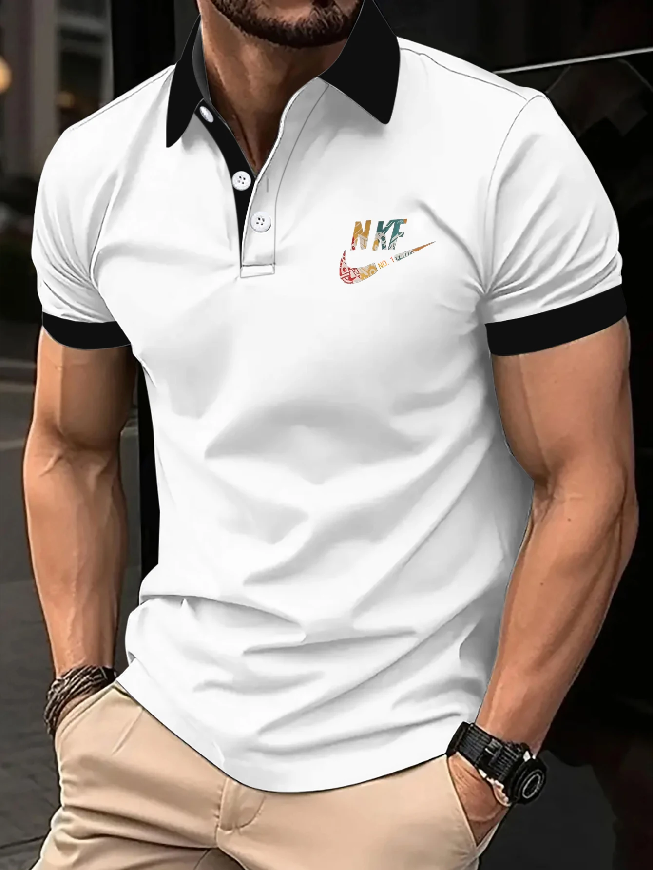 New Men's T-shirt Classic Short sleeved Polo Shirt Summer Top Casual T-shirt Button S-3XL Casual Polo Shirt
New Men's T-shirt Classic Short sleeved Polo Shirt Summer Top Casual T-shirt Button S-3XL Casual Polo Shirt