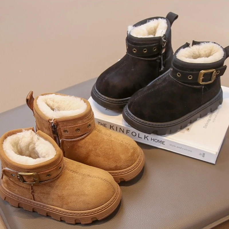 High Quality Kids Warm Snow Boot Comfort Soft for Both Boy Girl Outdoor Short Boots with Thick Soles Anti Slip Plush Cotton Shoe
High Quality Kids Warm Snow Boot Comfort Soft for Both Boy Girl Outdoor Short Boots with Thick Soles Anti Slip Plush Cotton Shoe