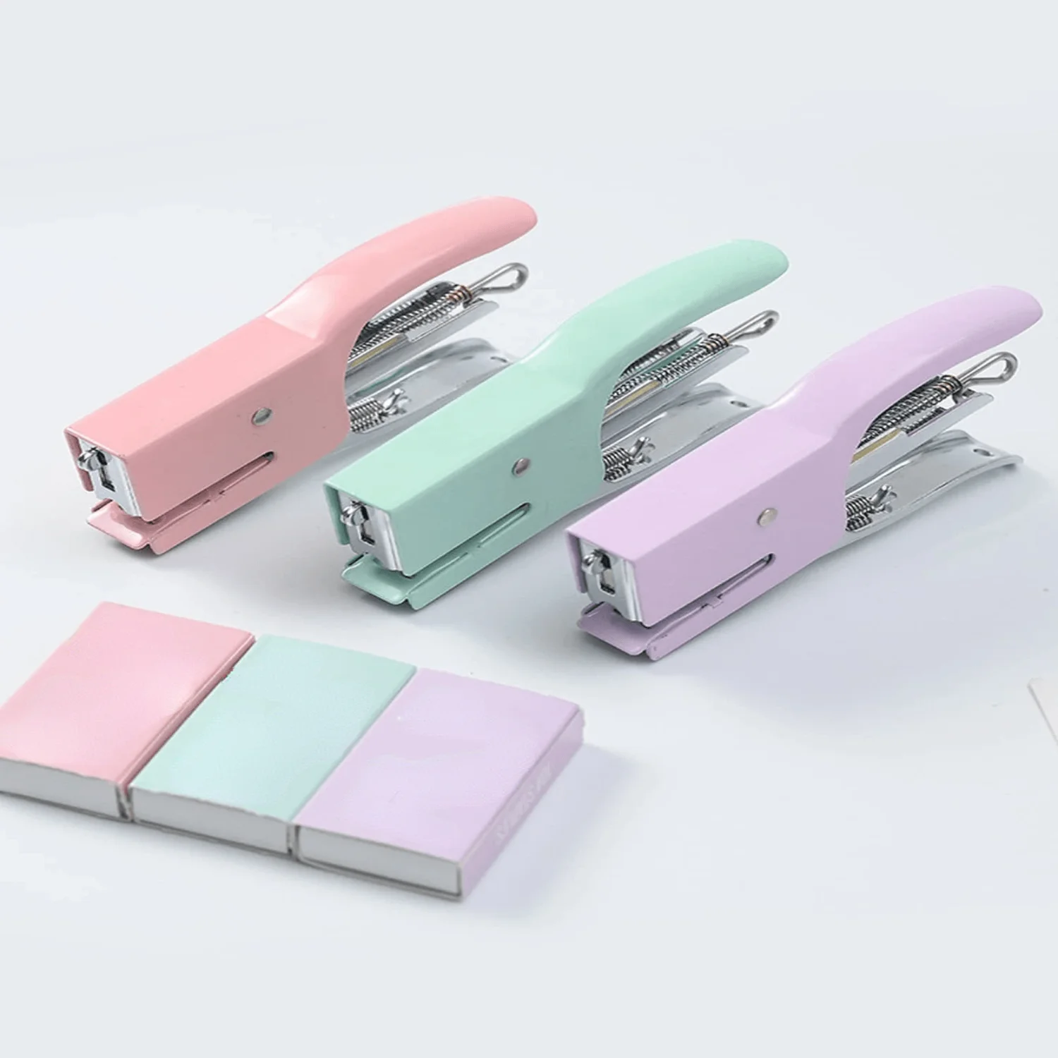 Macaron Colored Metal Handheld Stapler, Easy-To-Use No.10 Stapler For Takeout Packaging, Small Office Stapler
Macaron Colored Metal Handheld Stapler, Easy-To-Use No.10 Stapler For Takeout Packaging, Small Office Stapler