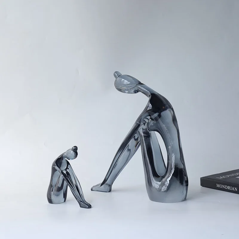 Modern abstract creative sitting yoga woman small sculpture, resin living room hotel lobby decoration ornament
Modern abstract creative sitting yoga woman small sculpture, resin living room hotel lobby decoration ornament