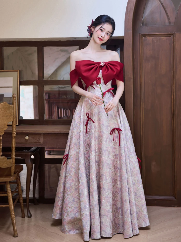 Red One-oulder Simple Ele Adult Ceremony Evening Gown Wedding Dr by Runzi Vintage Sle Pearl Embellied Long Skirt
Red One-oulder Simple Ele Adult Ceremony Evening Gown Wedding Dr by Runzi Vintage Sle Pearl Embellied Long Skirt