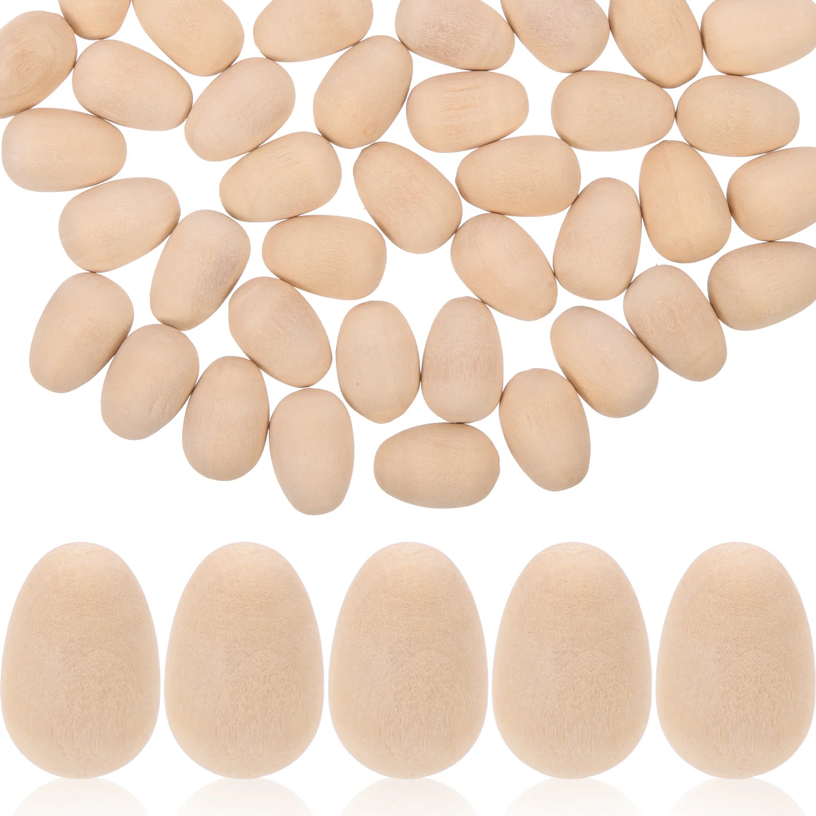 100 Pcs Wooden Imitation Eggs Simulation for Desktop Toy Craft Decorative Decorations Kids Easter
100 Pcs Wooden Imitation Eggs Simulation for Desktop Toy Craft Decorative Decorations Kids Easter