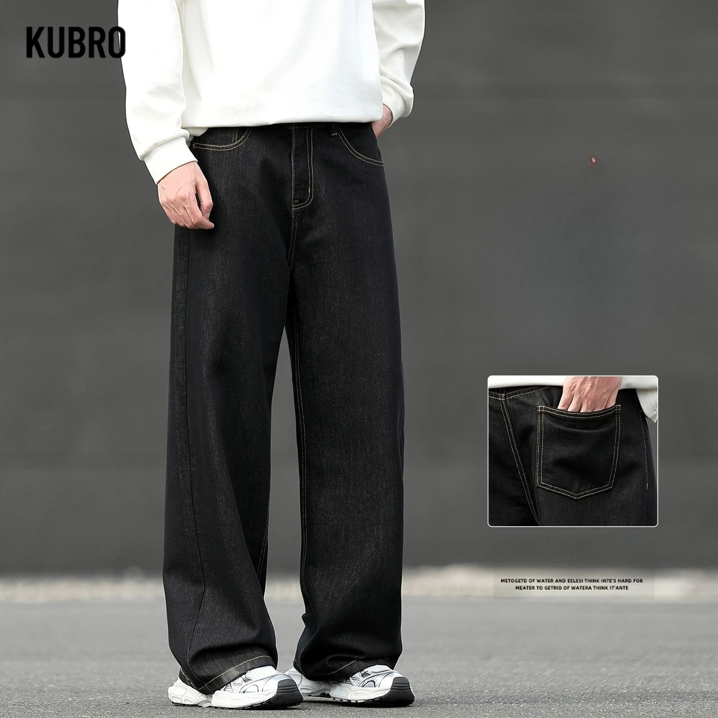 American-style Washed Cow Jeans for Men Loose Straight Wide-leg Drape New Autumn Floor-cleaning Style Long Pants Men's Jeans
American-style Washed Cow Jeans for Men Loose Straight Wide-leg Drape New Autumn Floor-cleaning Style Long Pants Men's Jeans