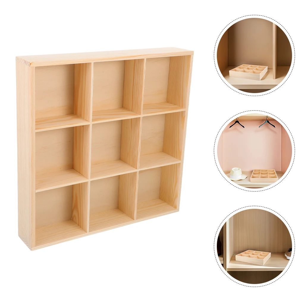 2 Pcs Multi Compartment Storage Box Socks Organizer for Drawer Organiser Bins Bedding Wood Nine Compartments Clothing
2 Pcs Multi Compartment Storage Box Socks Organizer for Drawer Organiser Bins Bedding Wood Nine Compartments Clothing