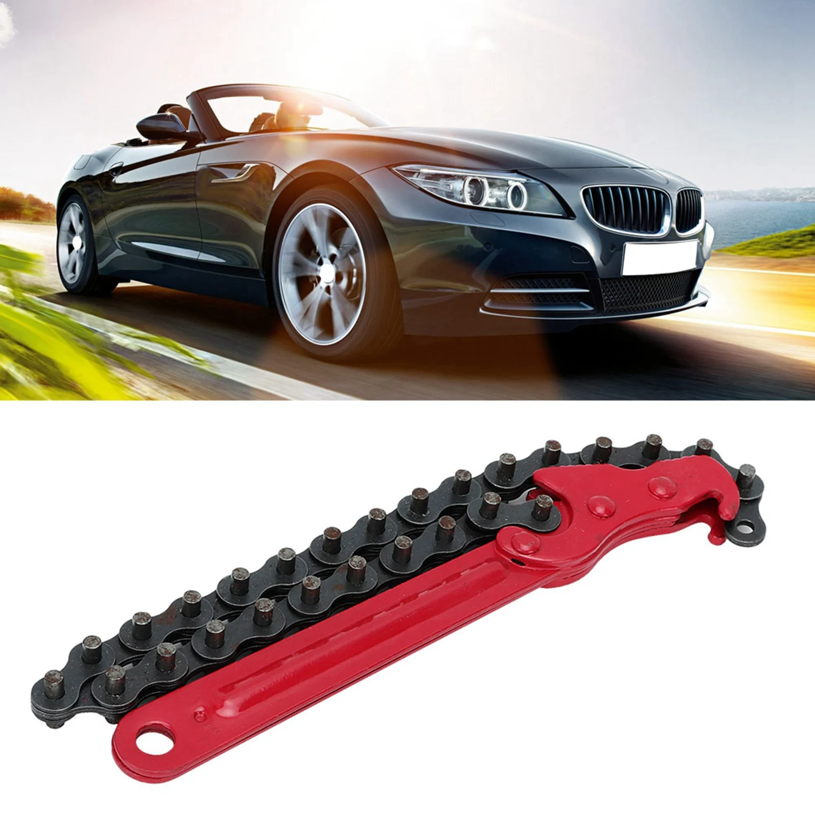 Adjustable Chain Oil Filter Wrench Grip Filters Spanner Pliers Removal Repair Tool
Adjustable Chain Oil Filter Wrench Grip Filters Spanner Pliers Removal Repair Tool