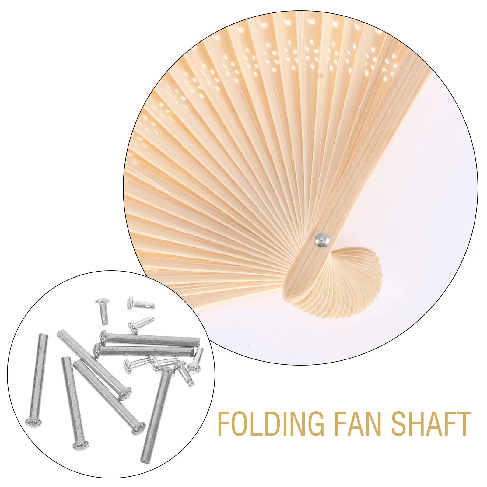 6pcs Folding Replacement Bamboo Shaft Rivets Folding Repair Screw Pin Shaft Replacement Pin Repair Parts Fan Joint For 
6pcs Folding Replacement Bamboo Shaft Rivets Folding Repair Screw Pin Shaft Replacement Pin Repair Parts Fan Joint For