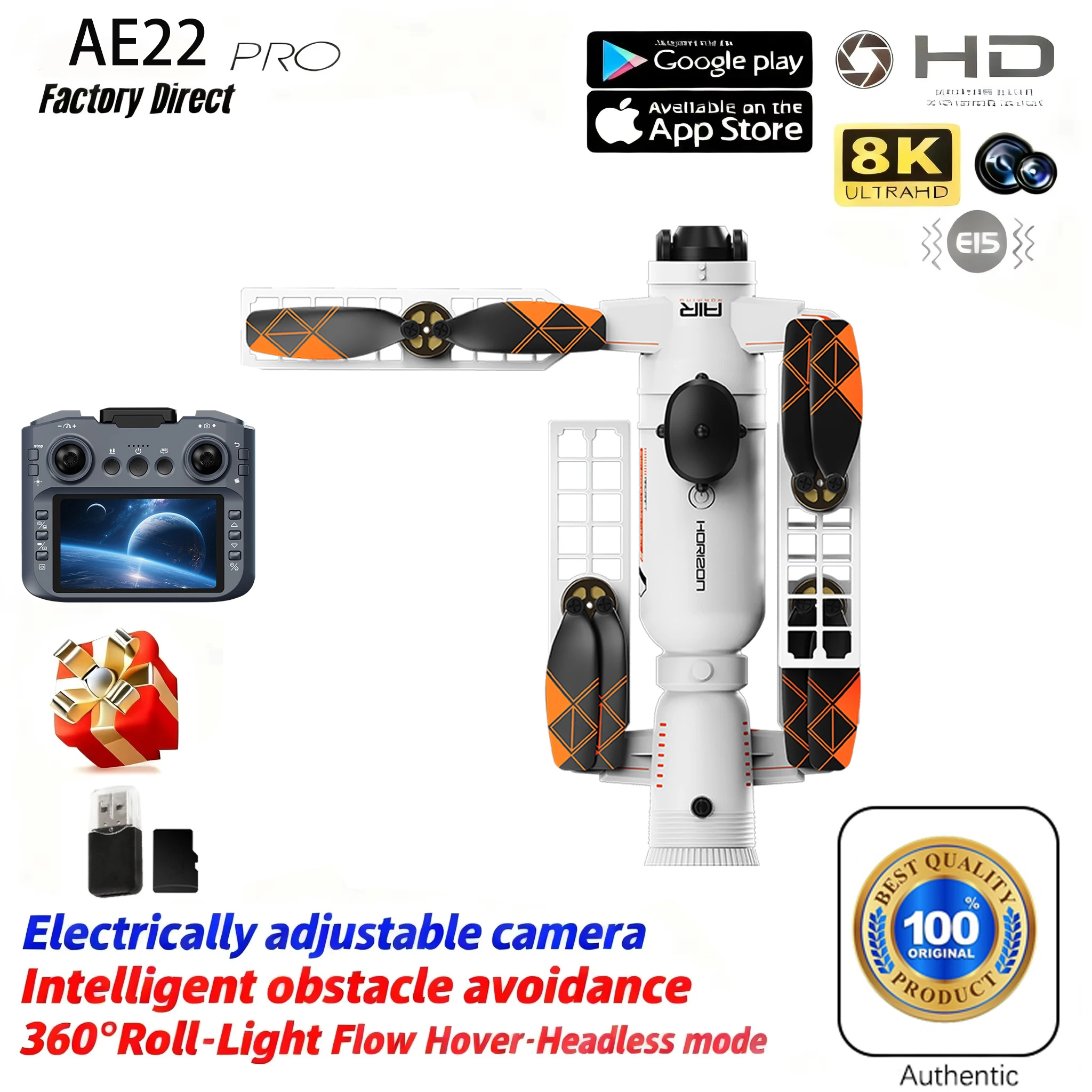 Новый дрон-спрейер 8K с профессиональной HD-камерой, двойной камерой и оптическим позиционированием 360° ° Инфракрасный квадрокоптер-игрушка с функцией обхода препятствий и бесщеточным двигателем
Новый дрон-спрейер 8K с профессиональной HD-камерой, двойной камерой и оптическим позиционированием 360° ° Инфракрасный квадрокоптер-игрушка с функцией обхода препятствий и бесщеточным двигателем