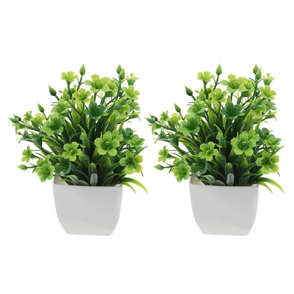 2 Pcs Simulated Potted Plant Artificial Plants Desktop Decorations for Office Fake Indoors House Green Small
2 Pcs Simulated Potted Plant Artificial Plants Desktop Decorations for Office Fake Indoors House Green Small