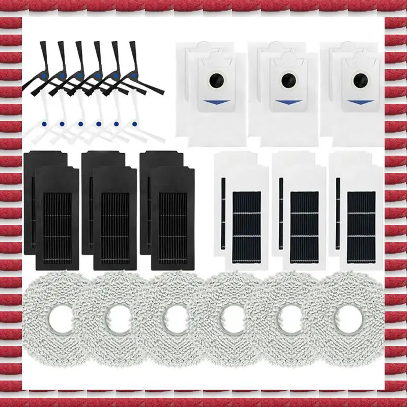 For Ecovacs Deebot X2 / X2 Omni / X2 Pro Robot Vacuum Cleaner Side Brush Hepa Filter Dust Bag Mop Cloths Kit
For Ecovacs Deebot X2 / X2 Omni / X2 Pro Robot Vacuum Cleaner Side Brush Hepa Filter Dust Bag Mop Cloths Kit